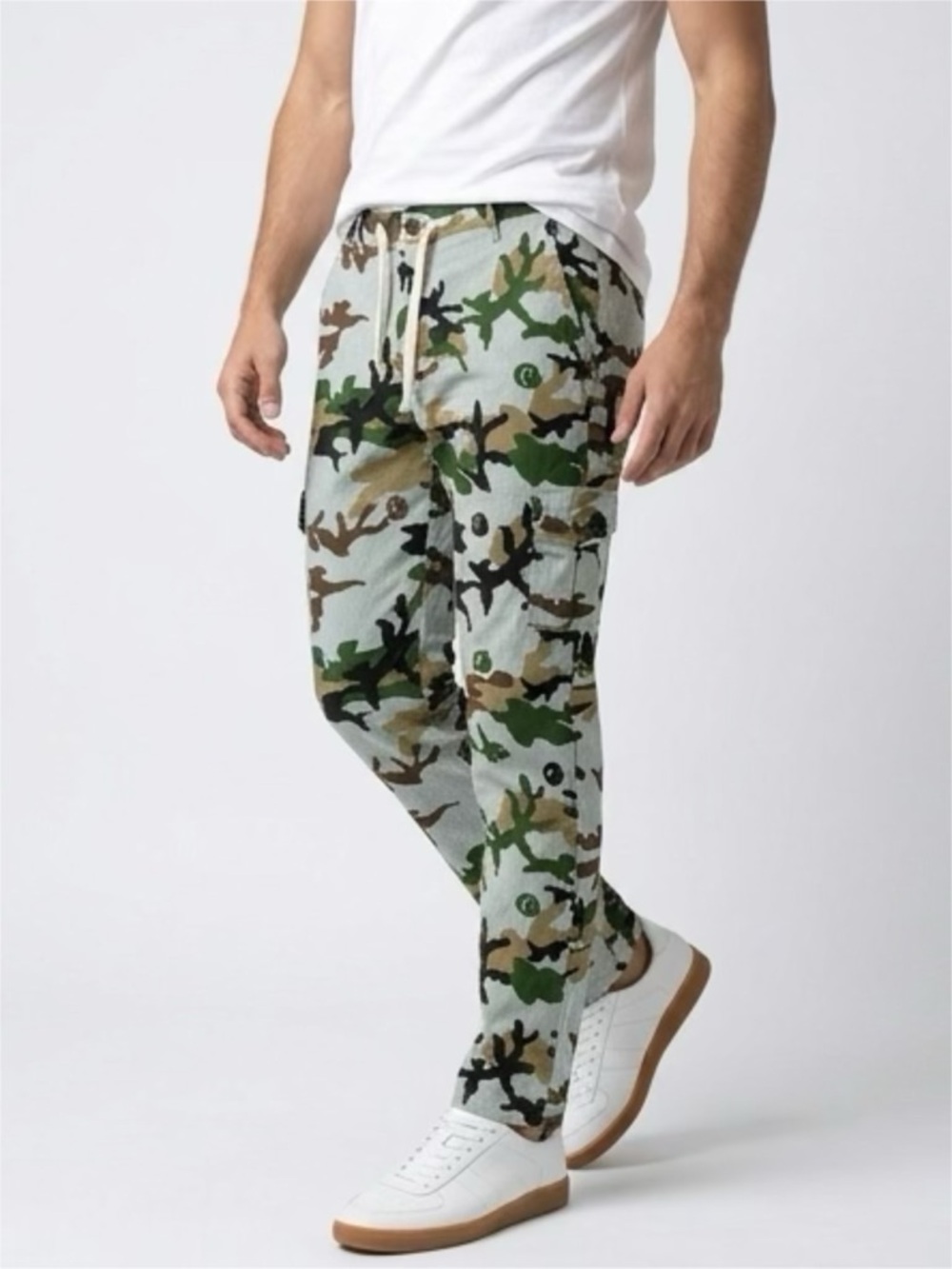 Cookies Men Camouflage Knit Skater Pants - Green Camo Size 32x30 - Picture 2 of 5
